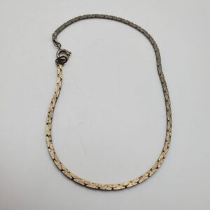 Link bracelet champagne toned estate well made‎ piece simplistic jewelry B0637